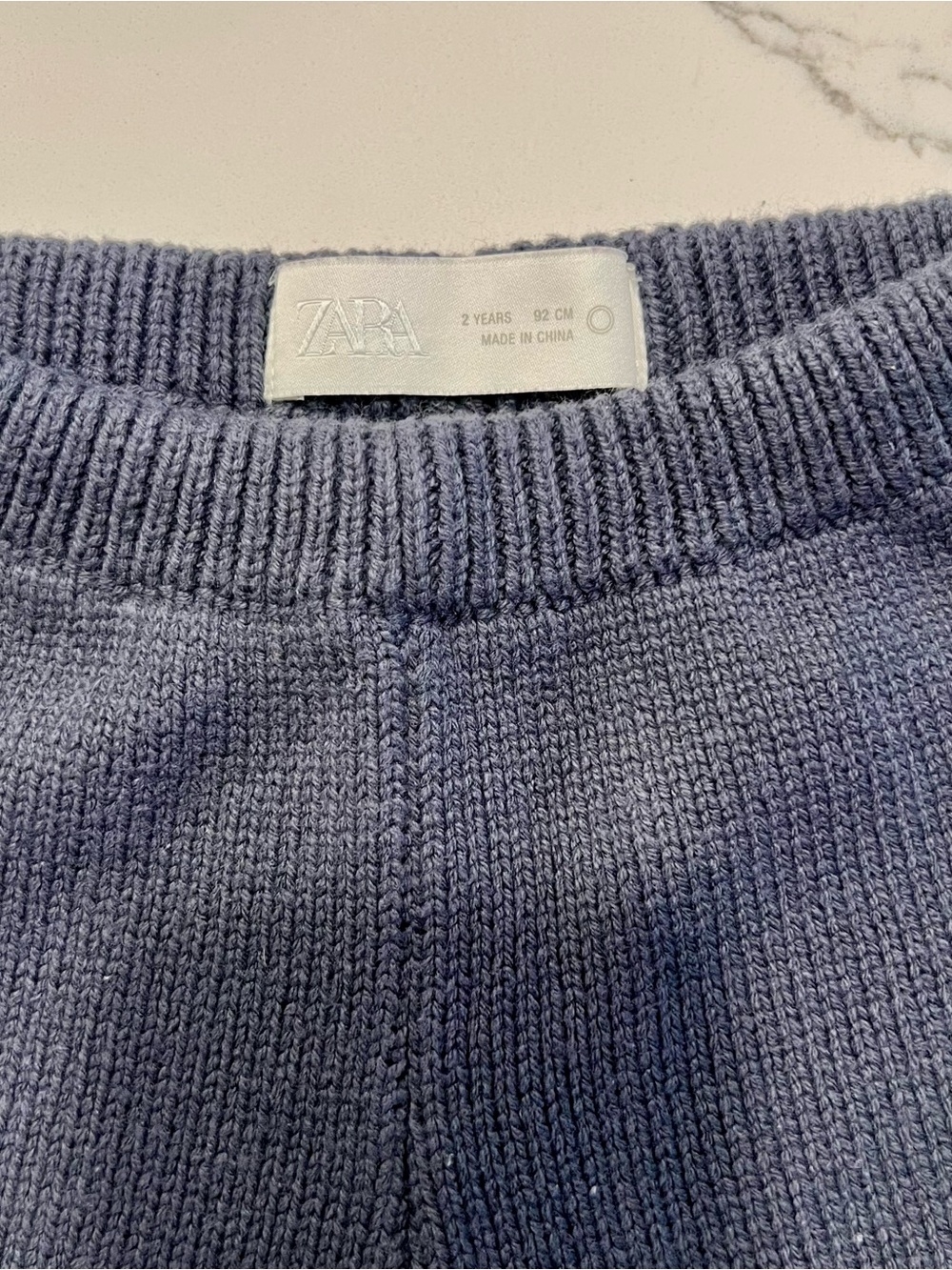 ZARA KIDS MATCHING SET- Dark Blue Knit Crocheted Top/Bottom❤️ - Picture 12 of 16